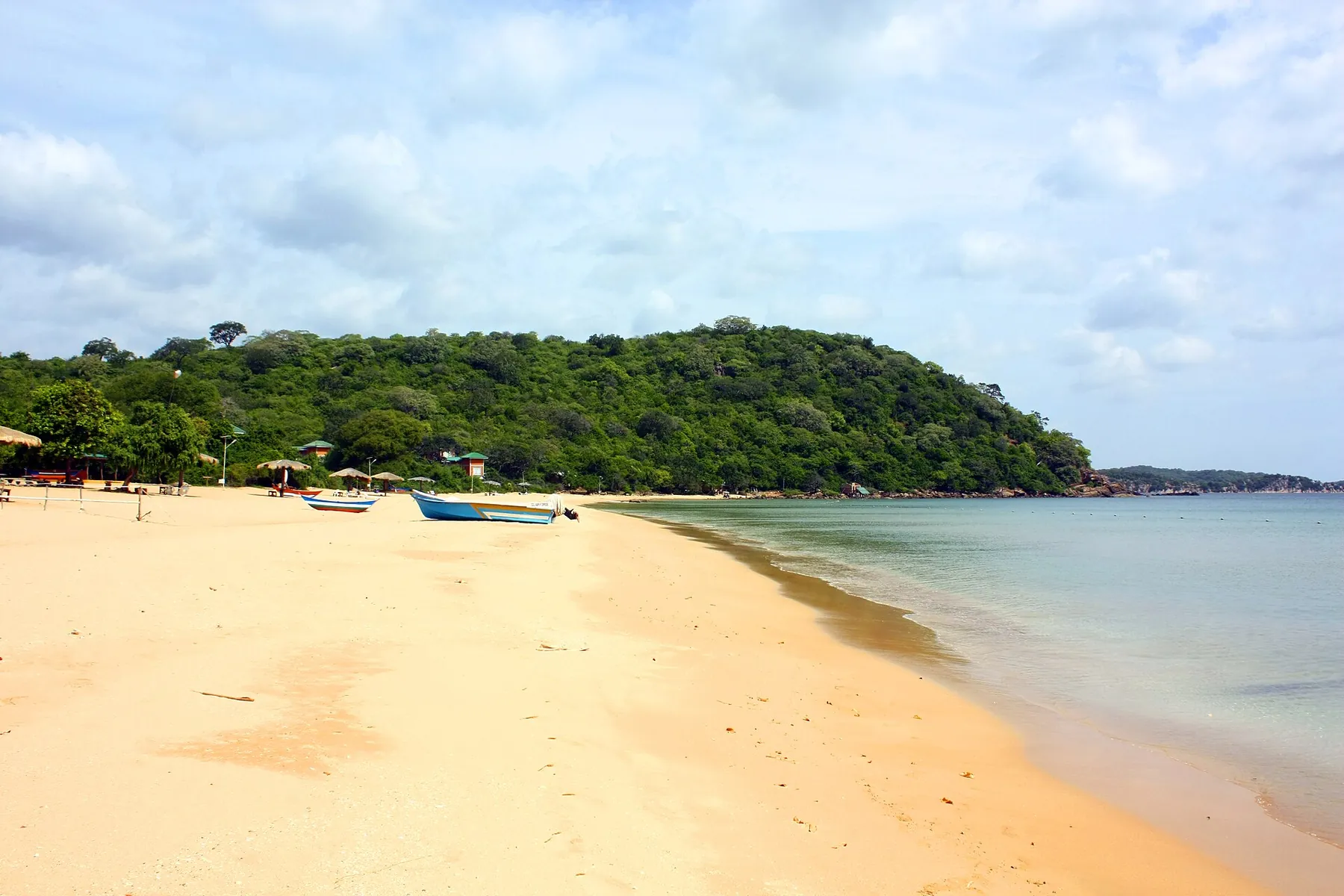 Clear water and white sand at Marble Beach near Trincomalee.