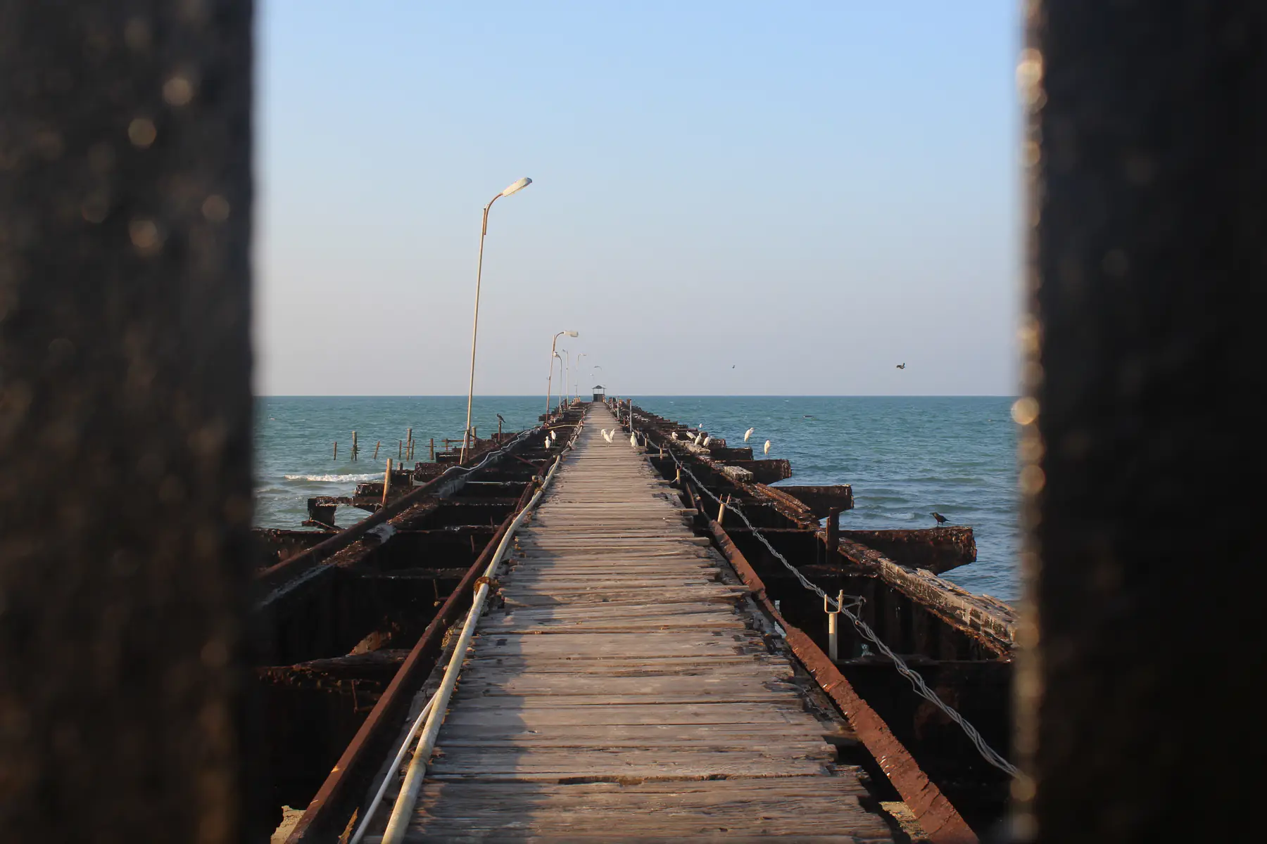 The historic Talaimannar ferry pier, the old terminus for boats to India.